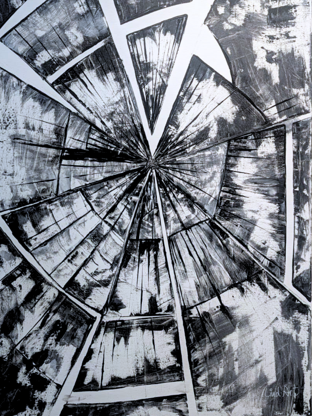 Bild Dark white glass